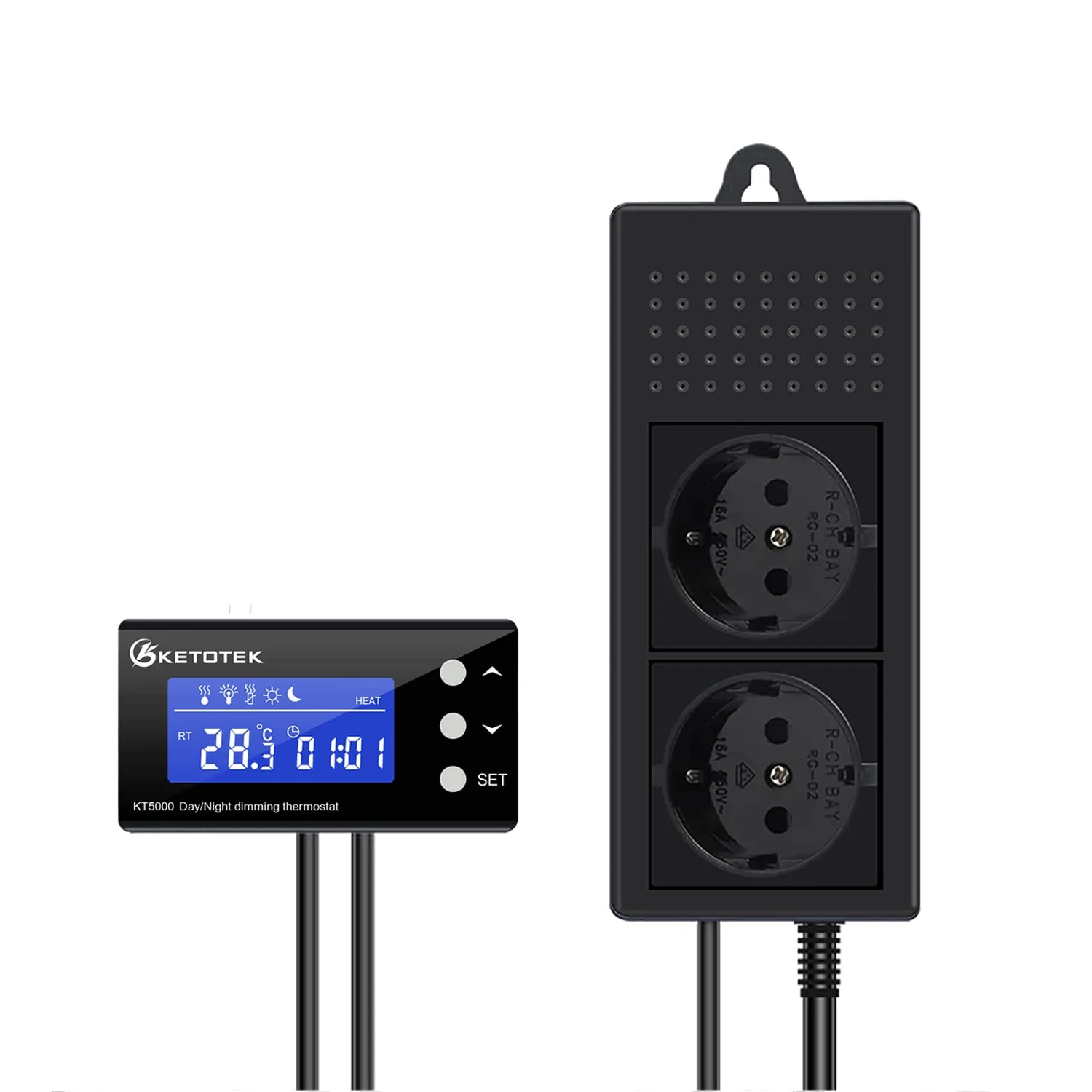 KETOTEK Terrarium-Thermostat PID Tag/Nacht