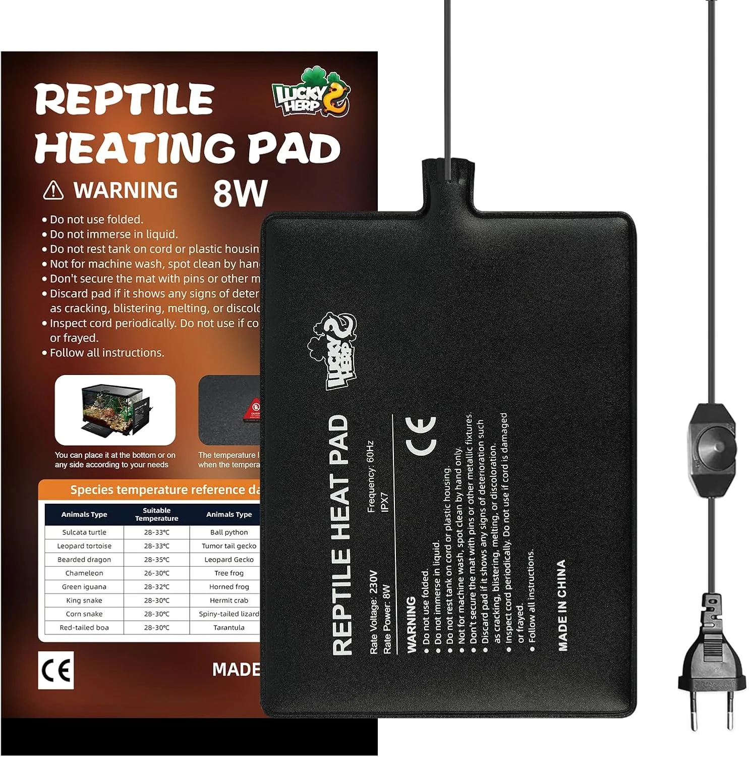 LUCKY HERP Terrarium-Heizmatte 8W