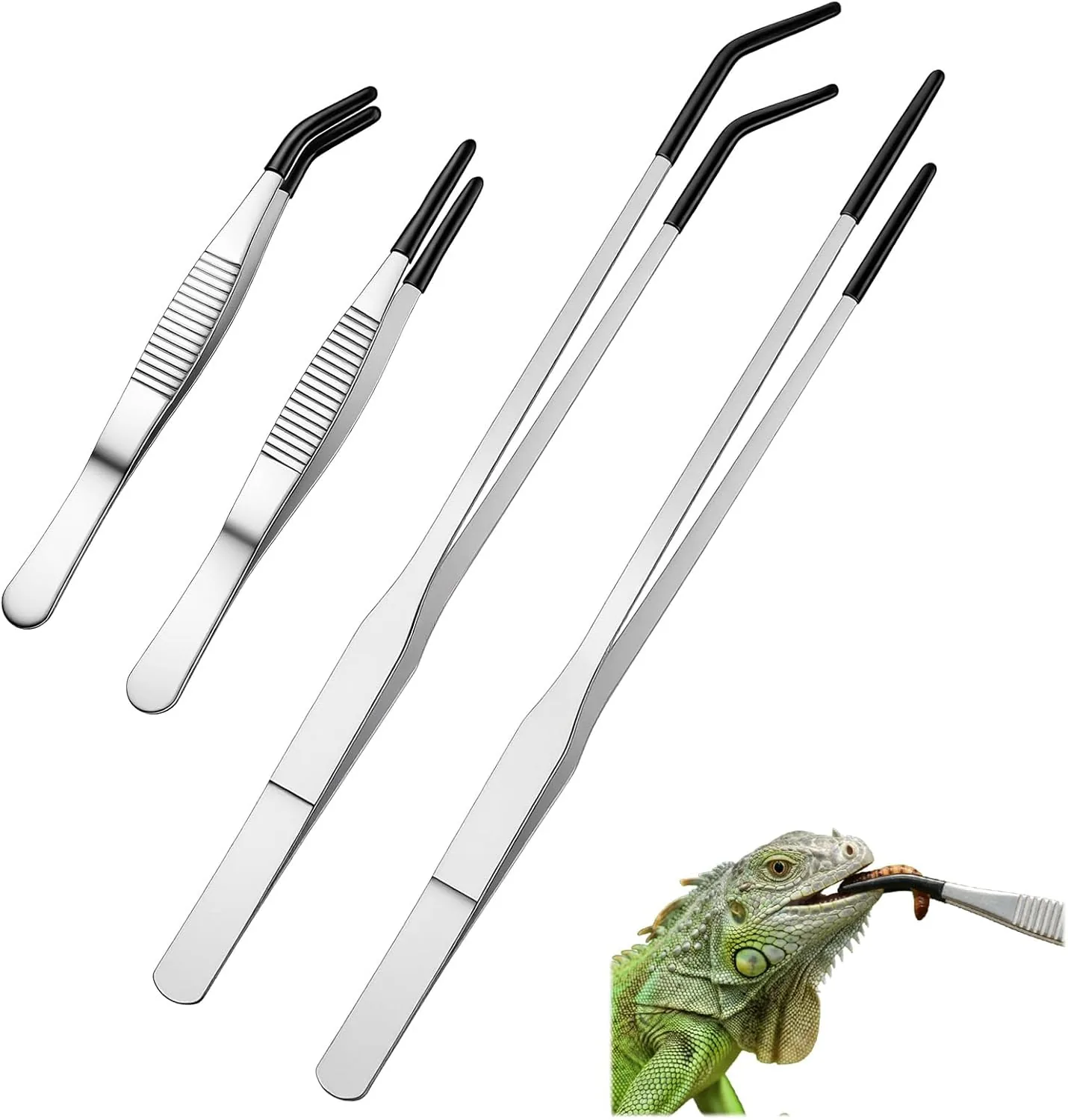 WJIAAA Terrarium-Pinzette Edelstahl Set