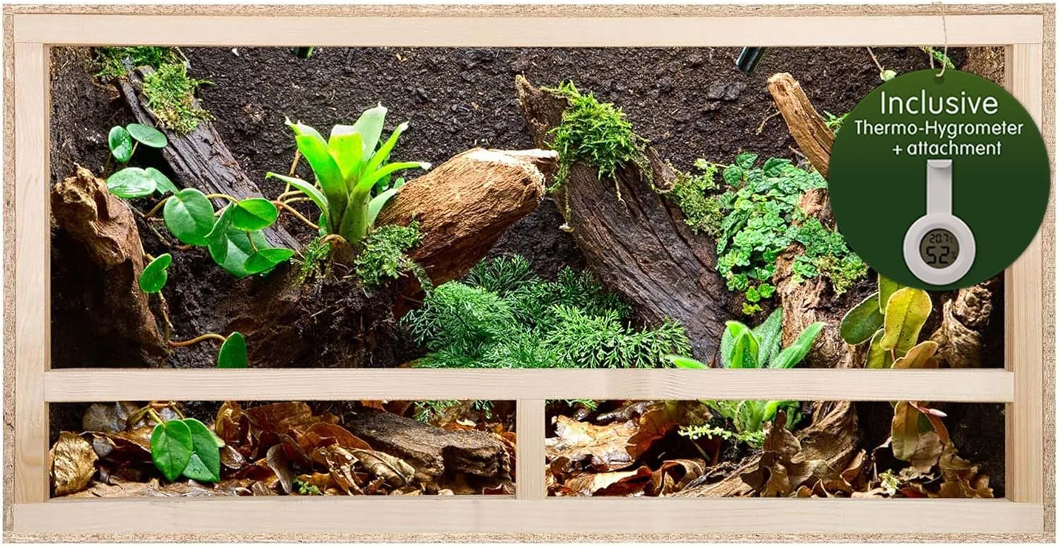 REPITERRA Holzterrarium mit Seitenbelüftung 60x30x30 cm