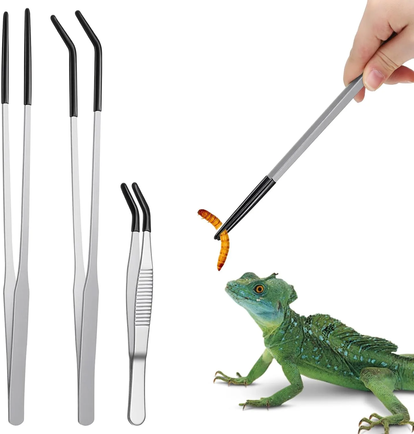 SHENLIU Futterpinzette Edelstahl 27 cm