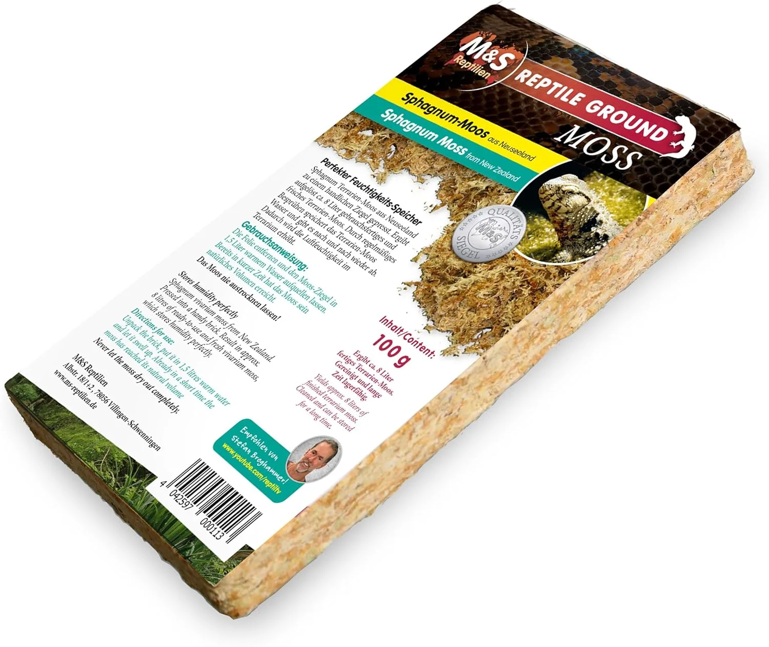 Gepresstes Sphagnum Moos aus Neuseeland