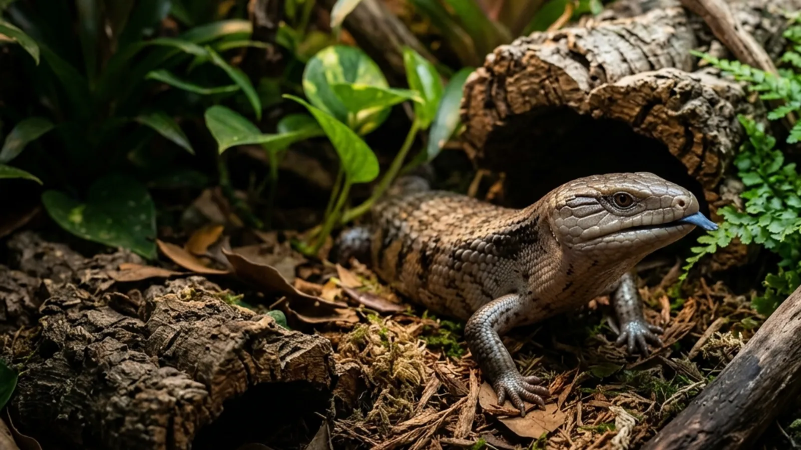 Blauzungenskink halten: Tiliqua scincoides Pflegeleitfaden