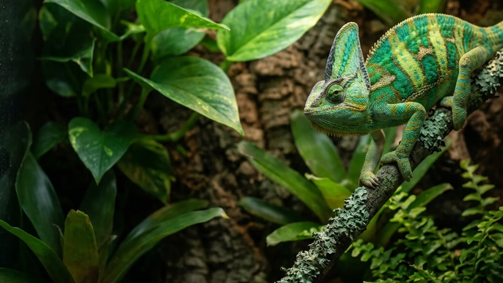 Jemenchamäleon halten: Chamaeleo calyptratus Pflegeleitfaden