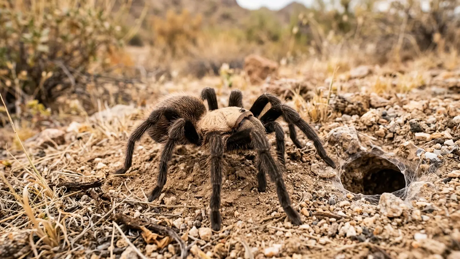 Arizona-Blonde-Vogelspinne (Aphonopelma chalcodes) — Artenportrait