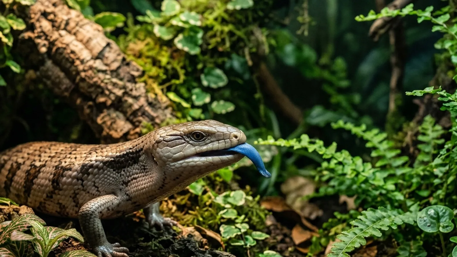 Blauzungenskink (Tiliqua scincoides scincoides) — Artenportrait