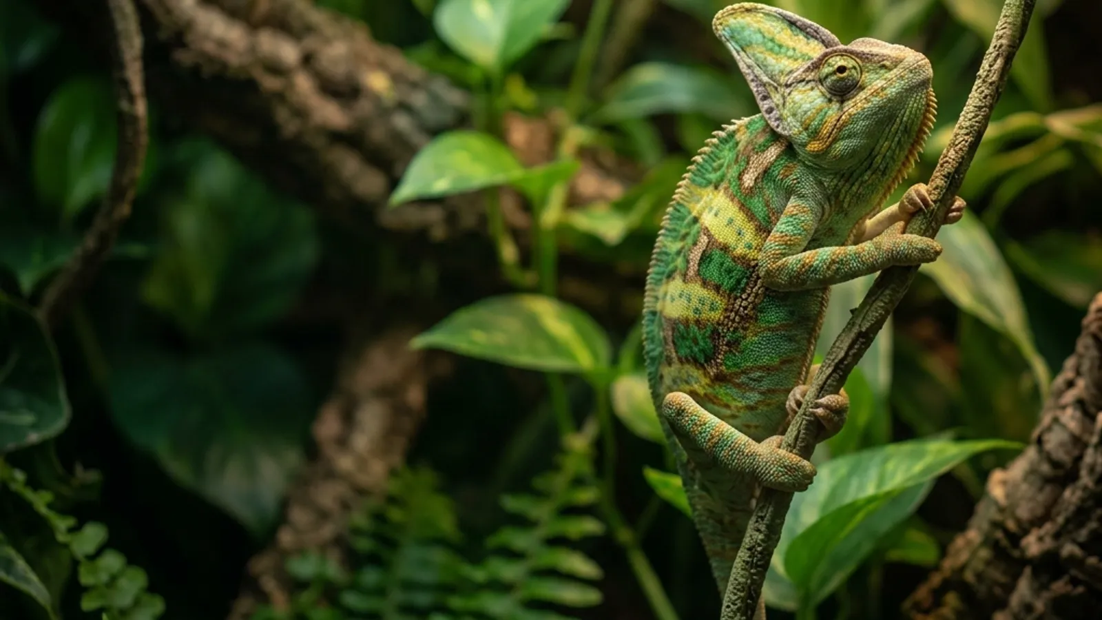Jemenchamäleon (Chamaeleo calyptratus) — Artenportrait