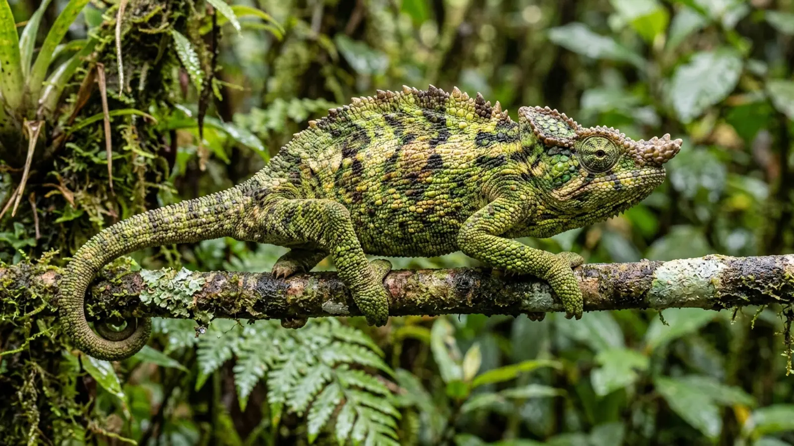 Kamerun-Segelchamäleon (Trioceros montium) — Artenportrait