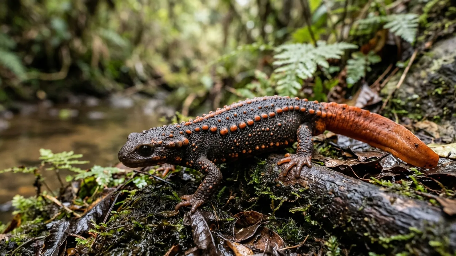 Krokodilmolch (Tylototriton verrucosus) — Artenportrait
