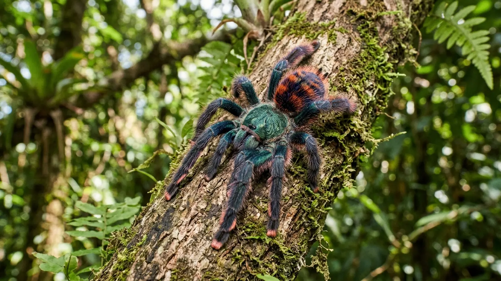 Martinique-Baumvogelspinne (Caribena versicolor) — Artenportrait