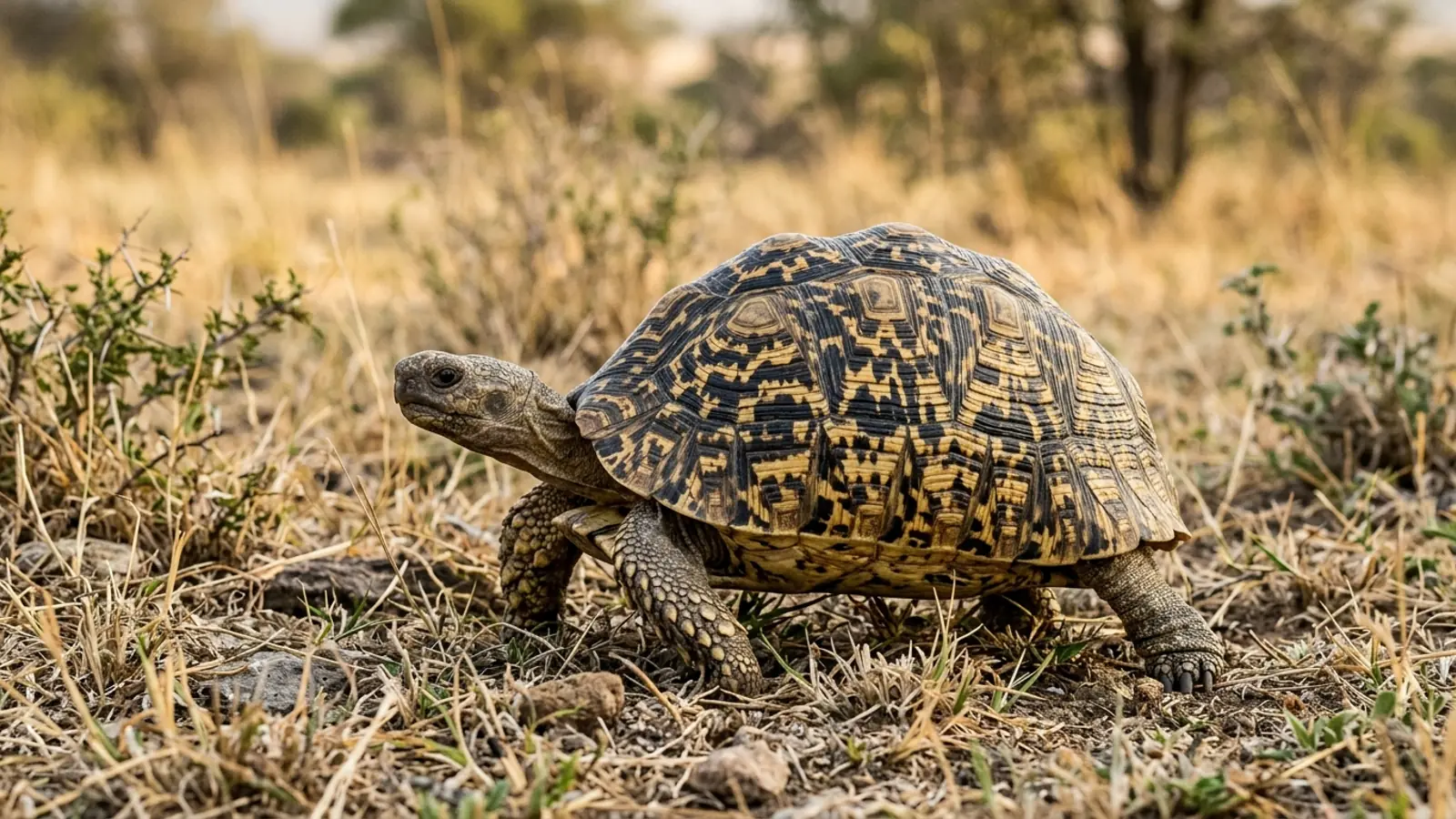 Pantherschildkröte (Stigmochelys pardalis) — Artenportrait