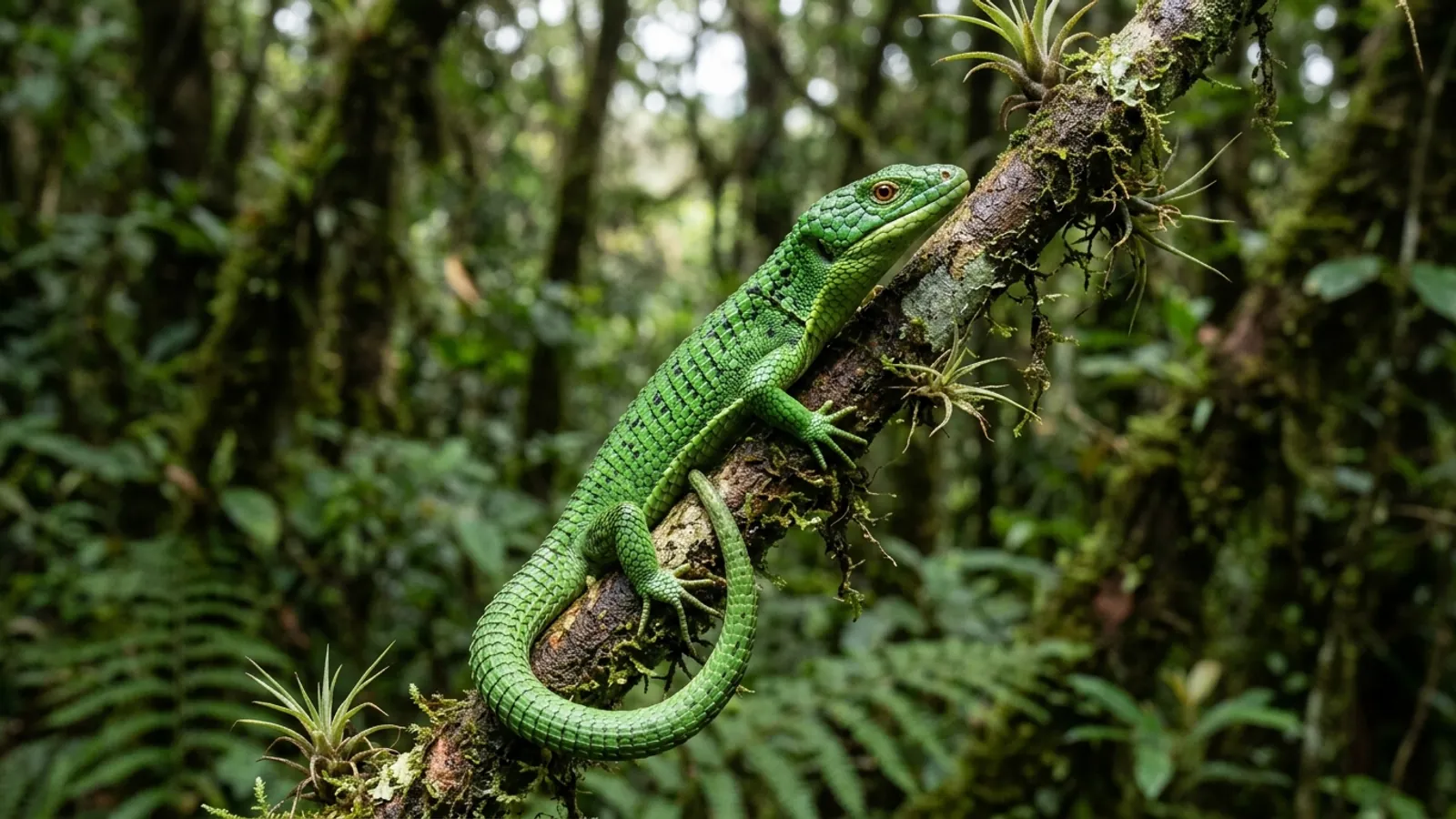 Smaragd-Baumschleiche (Abronia graminea) — Artenportrait