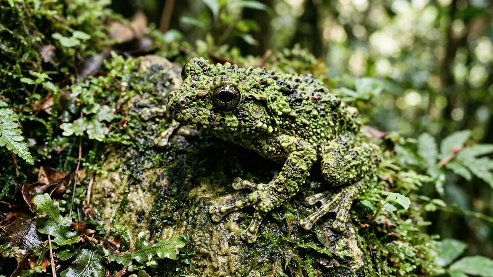 Vietnamesischer Moosfrosch (Theloderma corticale) — Artenportrait