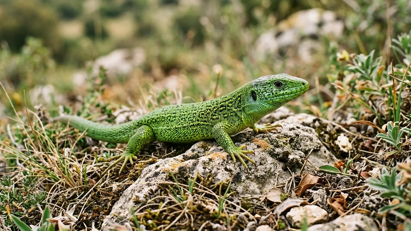 Westliche Smaragdeidechse (Lacerta bilineata) — Artenportrait